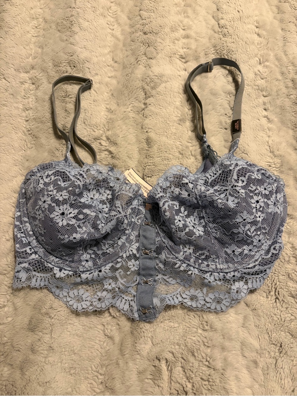 Victoria’s Secret Dream Angels Push Up Bra without Padding - Blue Lace